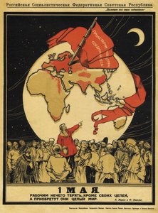 Den 1 maj. Arbetare har inget att förlora, men de har hela världen att vinna, 1919