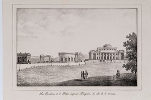 Yelagin-palatset i Saint Petersburg Series Views of Saint Petersburg, 1820-tal