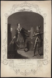 Mr Macready som Hamlet och Mr Stuart som The Ghost av Alexander Reid