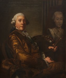 Autoporträtt - Självporträtt, av Roslin, Alexander (Alexandre) (1718-1793). Olja på duk. Mått: 100x85 cm. Nationalmuseum Stockholm av Alexander Roslin