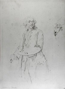 Porträtt av Francois Boucher (1703-70) av Alexander Roslin