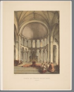 Interiör från Onze-Lieve-Vrouwe-Basiliek te Maastricht Notre-Dame-kyrkans kör i Maestricht (titel på objekt) Forntida arkitekturmonument från det elfte århundradet till det trettonde århundradet i Limburg (serietitel)