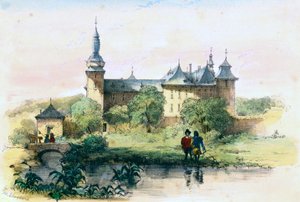 Geulle slott (Alexander Schaepkens, ca 1840) av Alexander Schaepkens