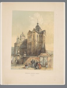 Onze Lieve Vrouwe Munsterkerk te Roermond Vår frus kyrka, i Roermonde (norra kusten). (titel på objekt) Forntida arkitekturmonument från det elfte århundradet till det trettonde århundradet i Limburgs (serietitel) av Alexander Schaepkens