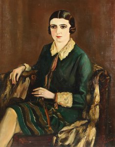 Porträtt av Lilya Brik 1891-1978, 1921 av Alexander Silins
