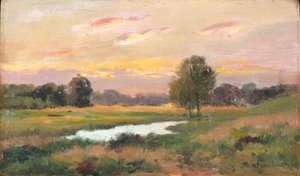 On The Brandywine (olja på duk) av Alexander Theobald van Laer