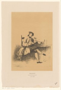 Självporträtt av Cornelis Troost Tröstande observation (titel på objekt)