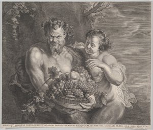 Sater och Bachnati, Ca. 1650-95. av Alexander Voet