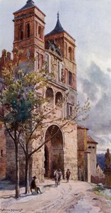 Puerta Del Cambron, Toledo (färg litho)