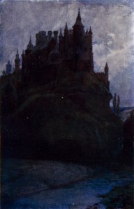 Alcazar, Segovia (färg litho)