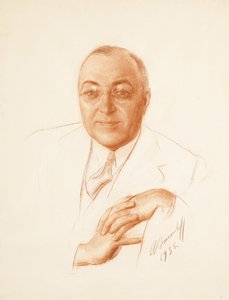 Porträtt av Boris Alexandrovich Bakhmeteff 1880-1951, 1935
