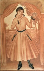 Porträtt av konstnärens hustru, ca. 1917