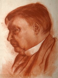 Porträtt av kompositören Alexander Glazunov