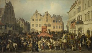 Riga svär trohet till Peter den store, 1710, 1868