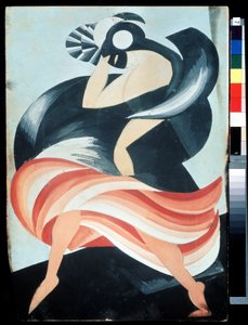 "" Kvinnlig mask "" kostym för en karaktär från verket "" Romeo och Juliet "" av William Shakespeare. Gouache d