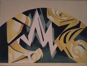 Scenografi för pjäsen Romeo och Julia av W. Shakespeare, 1921 av Alexandra Alexandrowna Exter
