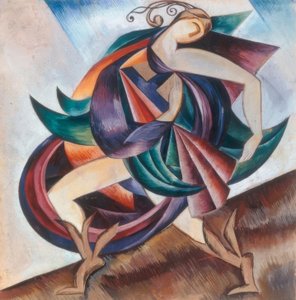Statyett av Moskvaföreställningen, Kamernyteatern, 17 maj 1921 av Alexandra Alexandrowna Exter