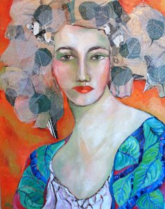 Kvinnan med det livfulla bladet av Alexandra Higgins