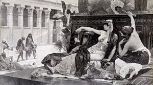 Cleopatra provar gifter på sina undersåtar - av Cabanel