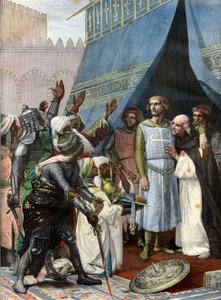 St. Louis i Jerusalem - gravyr efter Cabanel - Louis IX 9 dit Saint Louis (Saint Louis