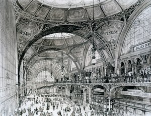 Centralstationen, Bukarest, Rumänien, från Orientalism and Contemporary Architecture av Alexandre Auguste Louis Marcel