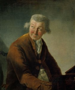 Porträtt av Carl Friedrich Abel 1723-1787 av Alexandre Auguste Robineau