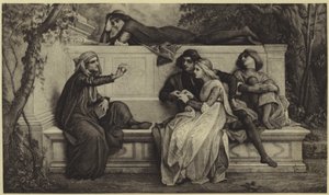 En florentinsk poet (fotografering) av Alexandre Cabanel