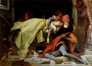 Francesca da Rimini och Paolo Malatestas död 1870