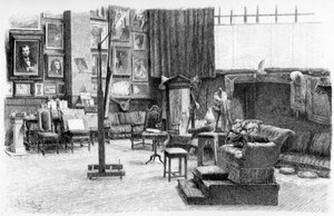 Studion, c1880-1882. av Alexandre Cabanel