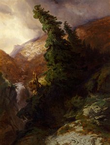 Högfjällsklyfta (Handeggdalen i kantonen Bern) av Alexandre Calame