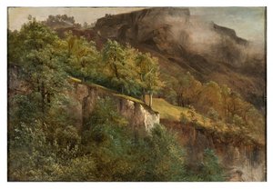 Bergslandskap i Valais av Alexandre Calame