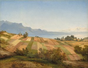 schweiziska landskapet, ca. 1830. av Alexandre Calame
