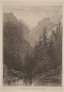 Utsikt i Alperna av Alexandre Calame