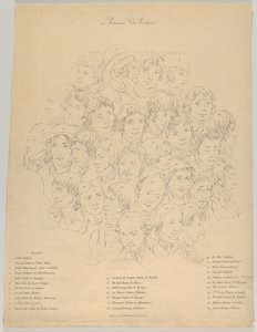 En sammankomst av konstnärer, 1804. av Alexandre Clément
