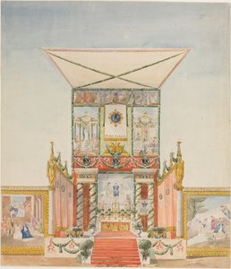Bärbart fältaltare för Charles X av Alexandre Denis Abel de Pujol