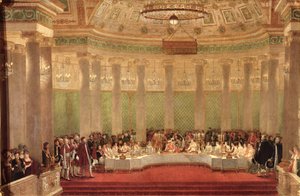 Banketten för bröllopet mellan Napoleon Bonaparte (1769-1821) och Marie-Louise de Habsbourg-Lorraine (1791-1847) 1810 av Alexandre Dufay