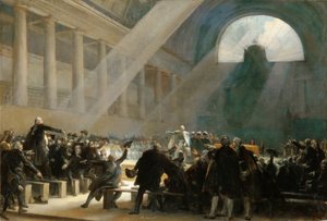 Mirabeau svarar på Dreux-Brézé, vid nationalförsamlingens möte, 23 juni 1789