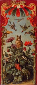 Design för bladet av en Savonnerie-skärm, c.1720 av Alexandre Francois Desportes