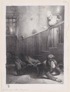 Ett fall nerför trappan, 1834-35.