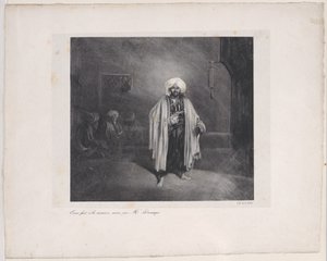 Stående Turk, 1831. av Alexandre Gabriel Decamps