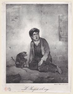 Pojken från Savoyen och hans apa, 1823.