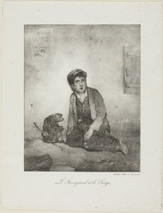 Savoyarden och apan av Alexandre Gabriel Decamps