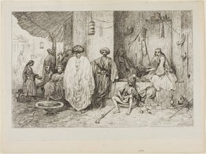 Turkiskt vakthus av Alexandre Gabriel Decamps