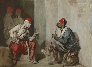 Turkiska gardet av Alexandre Gabriel Decamps