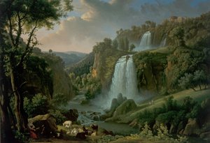 Kaskaden I Tivoli Med Sibylltemplet