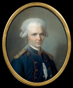 Porträtt av den franske författaren Pierre Choderlos de Laclos (1741-1803) Pastellmålning tillskriven Aleksander Kucharski (1741-1819). 1700-talets sön. 0,55x0,45 m Amiens, musee de l