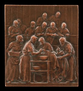 Monod som demonstrerar en procedur på operationssalen [omvänt], c. 1906.