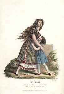 Ballerina Miss Marie Cheza som Jenny i balett-pantomimen Jenny av Jean-Louis Aumer, Panorama Dramatique