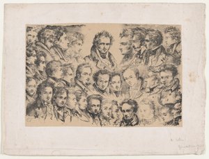 Girodet och hans elever, ca. 1817.