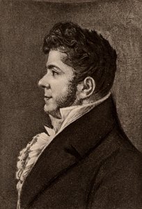 Porträtt av Stendhal fransk romanförfattare (lito) av Alexandre Marie Longuet